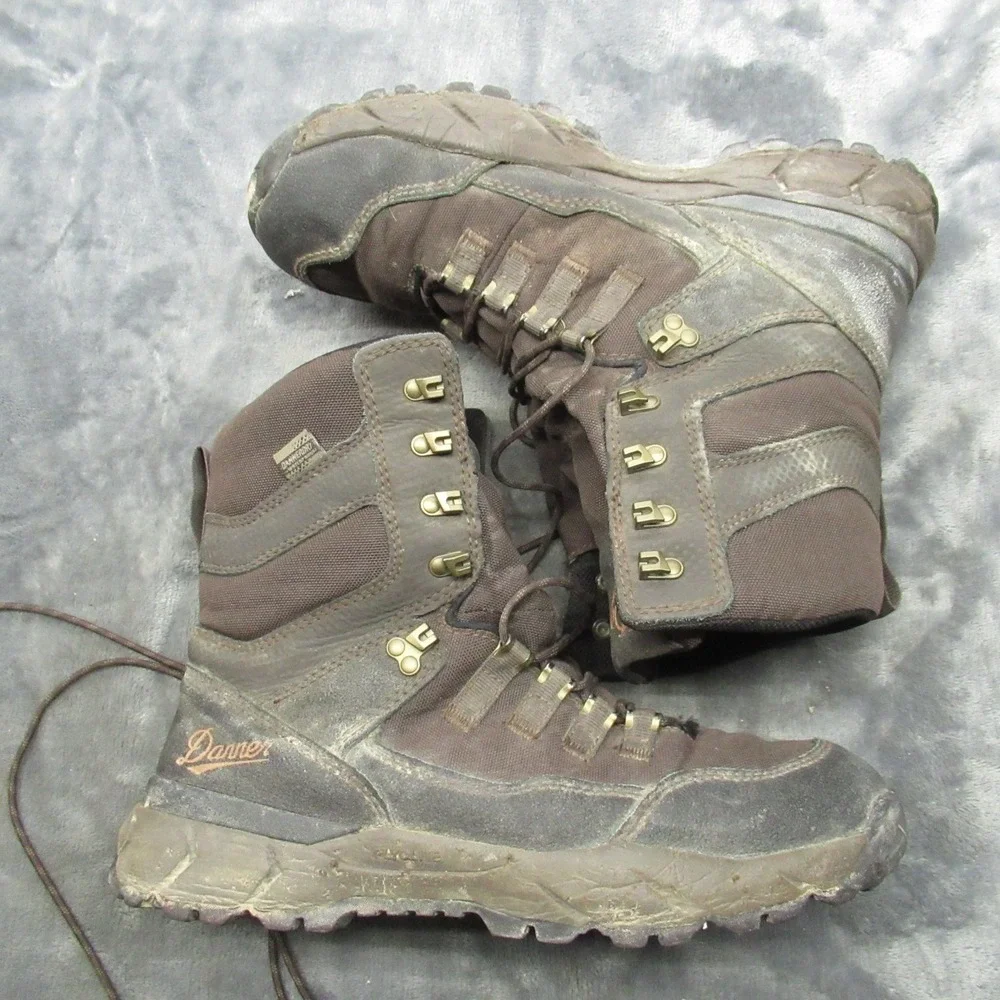 Danner Mens 8.5D Vital Boots Brown Waterproof Hunting Outdoors Rugged 8
